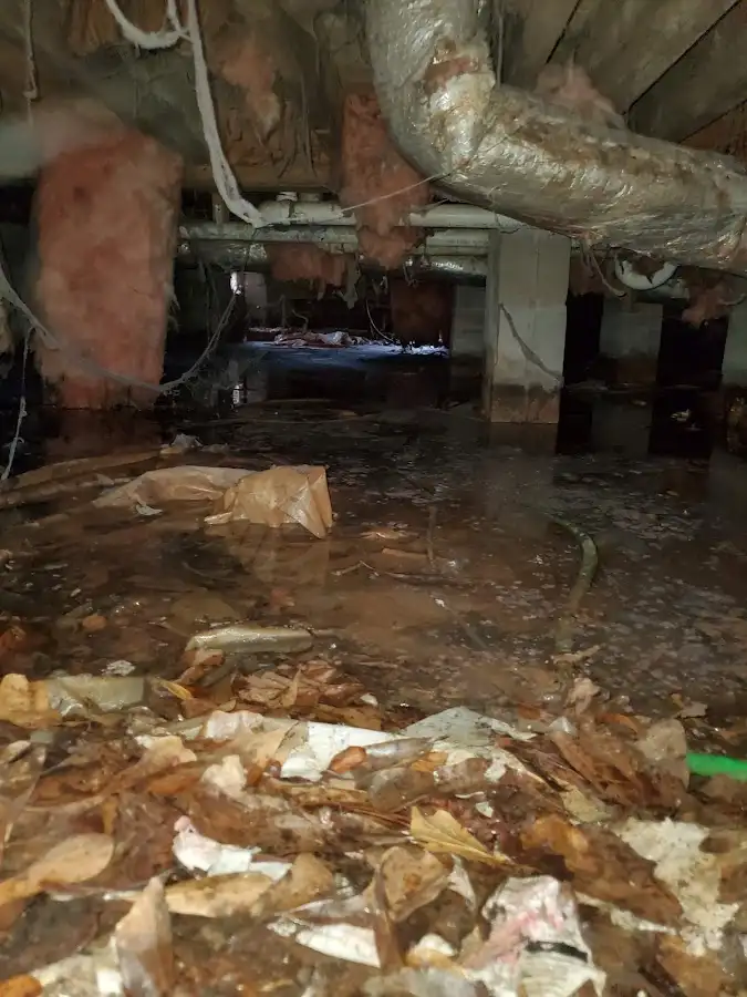Crawl space flood assessment for Commercial Water Damage Restoration in Somers Point